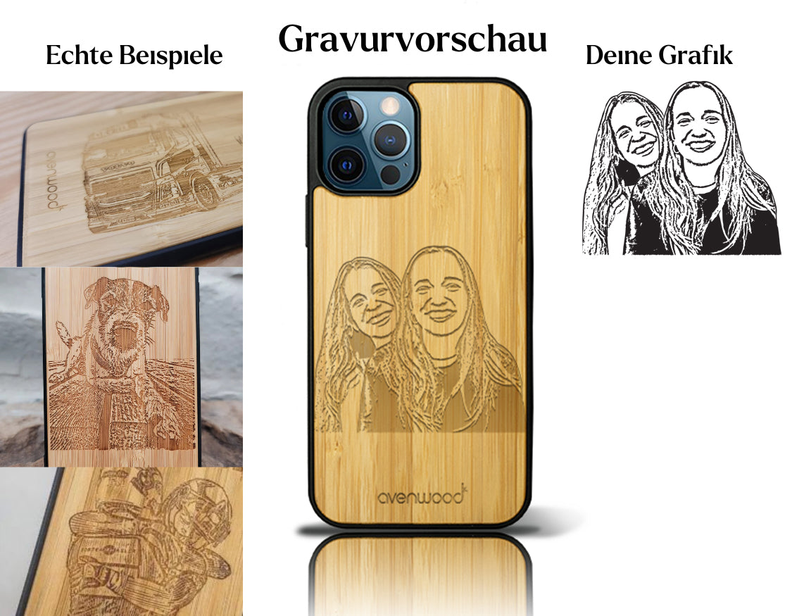INDIVIDUELL iPhone 16 Pro Max Bambus-Kunststoff