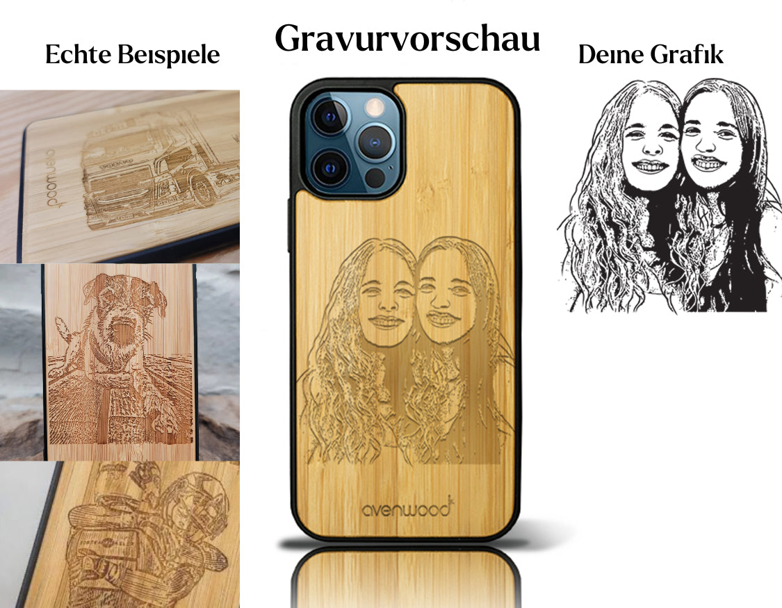INDIVIDUELL iPhone 16 Pro Max Bambus-Kunststoff