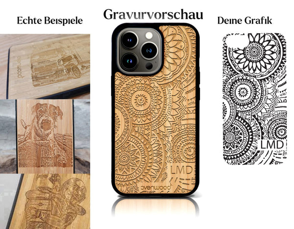INDIVIDUELL iPhone 13 Pro Bambus-Kunststoff