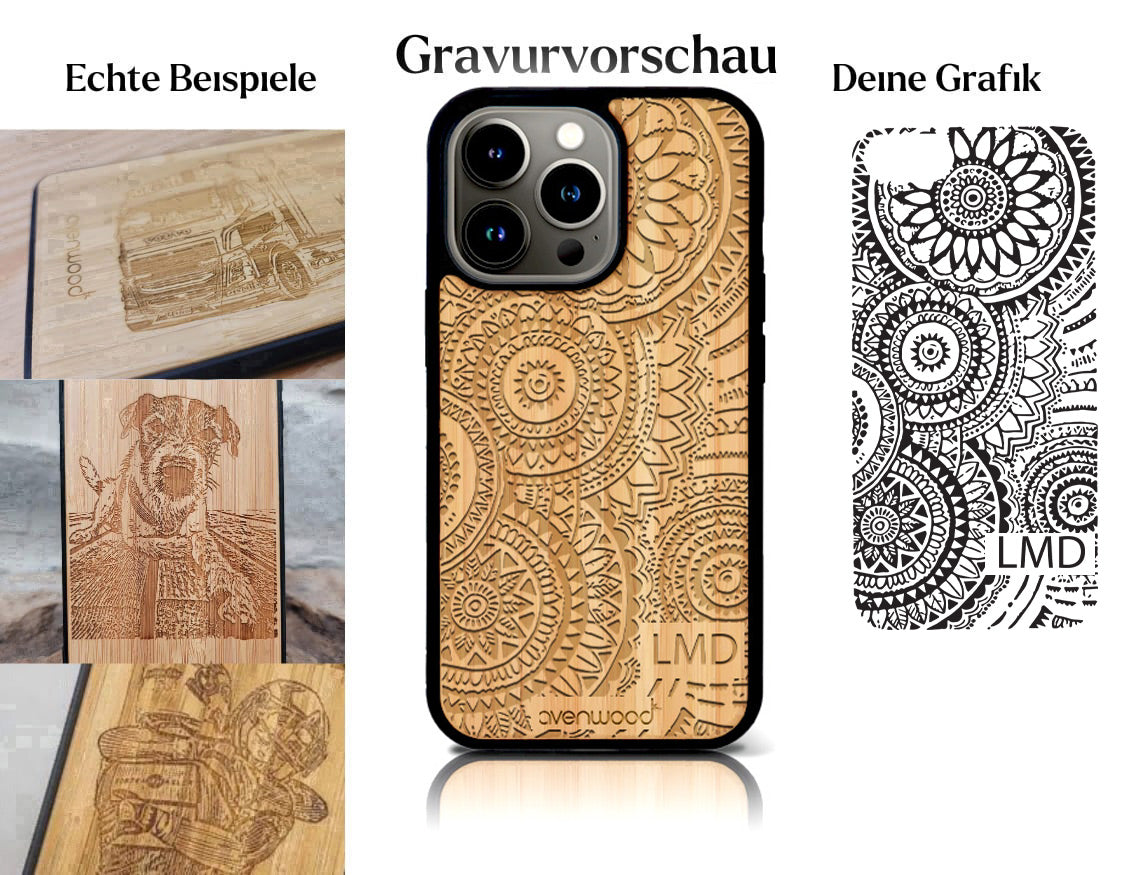 INDIVIDUELL iPhone 13 Pro Bambus-Kunststoff