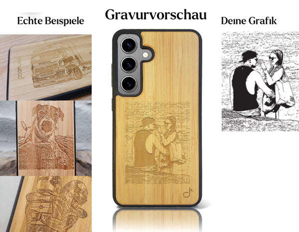 INDIVIDUELL Samsung Galaxy S24 Plus Bambus-Kunststoff