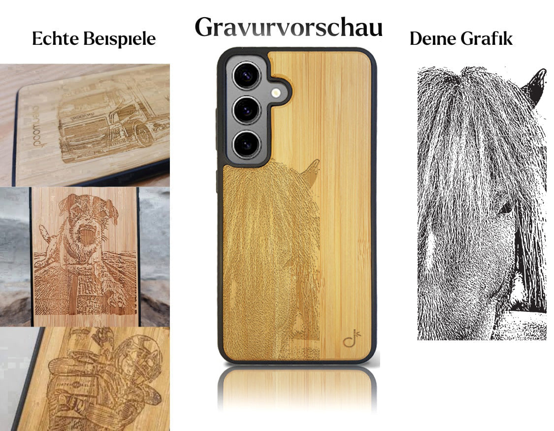 INDIVIDUELL Samsung Galaxy S25 Bambus-Kunststoff