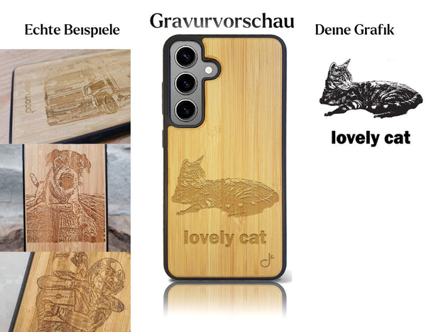 INDIVIDUELL Samsung Galaxy S25 Bambus-Kunststoff