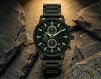 Thumbnail for Horloge en bois et métal Zurich