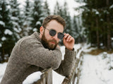 VEIN Holzsonnenbrille mit Metall