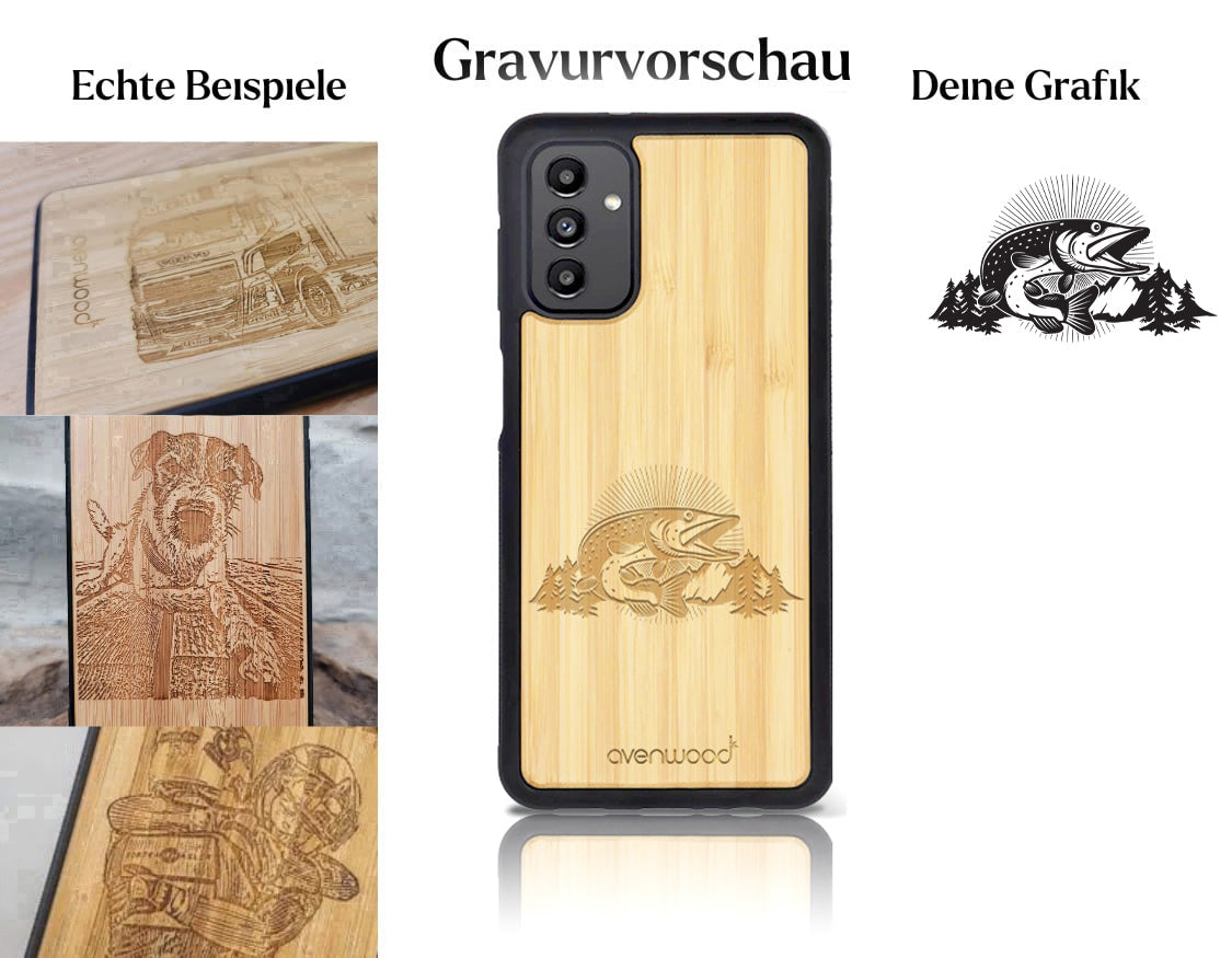 INDIVIDUELL Samsung Galaxy A13 Bambus-Kunststoff