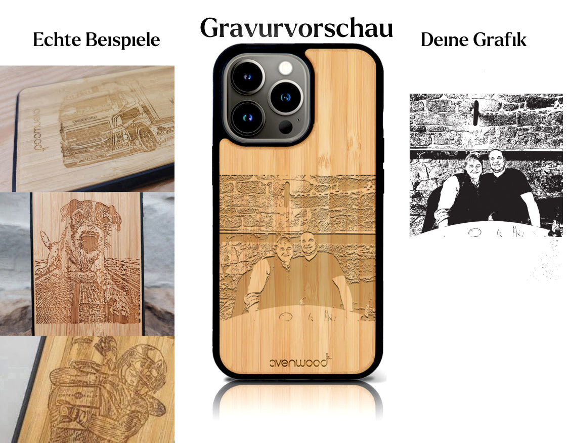 INDIVIDUELL iPhone 16 Pro Bambus-Kunststoff