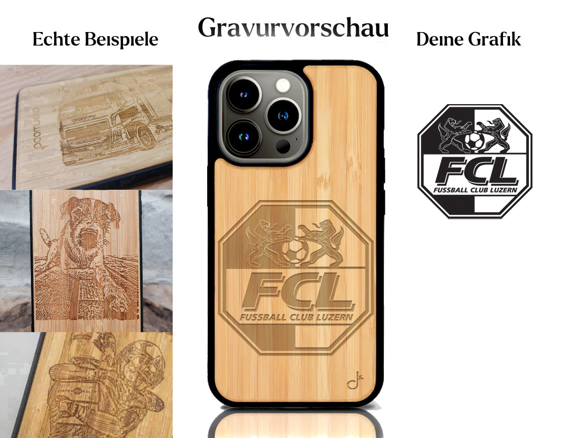 INDIVIDUELL iPhone 16 Pro Bambus-Kunststoff