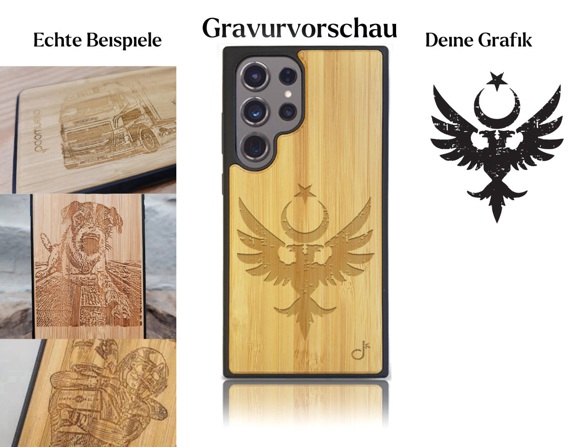 INDIVIDUELL Samsung Galaxy S24 Ultra Bambus-Kunststoff