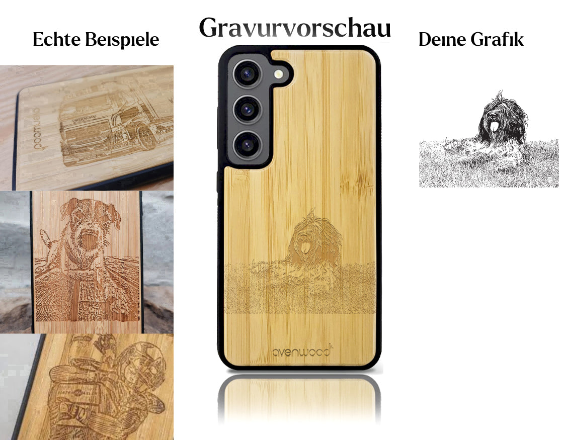 INDIVIDUELL Samsung Galaxy S23 Plus Bambus-Kunststoff
