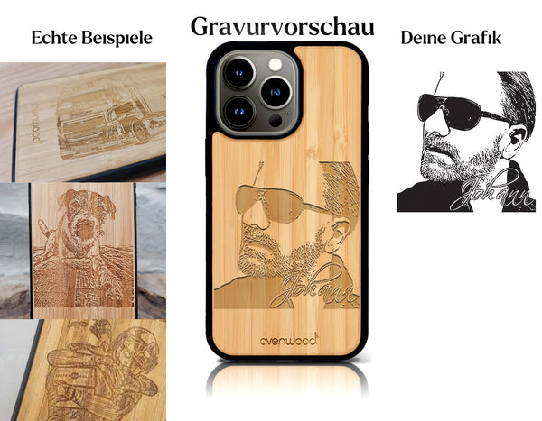 INDIVIDUELL iPhone 13 Pro Max Bambus-Kunststoff