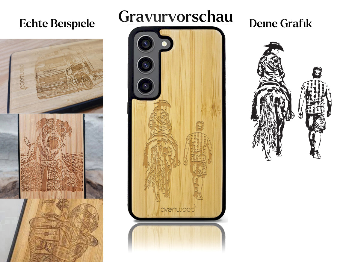 INDIVIDUELL Samsung Galaxy S23 Plus Bambus-Kunststoff