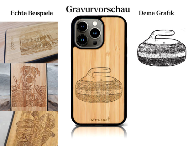 INDIVIDUELL iPhone 14 Pro Bambus-Kunststoff