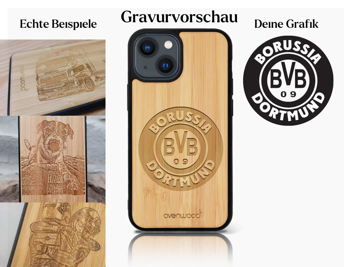 INDIVIDUELL iPhone 16 Bambus-Kunststoff