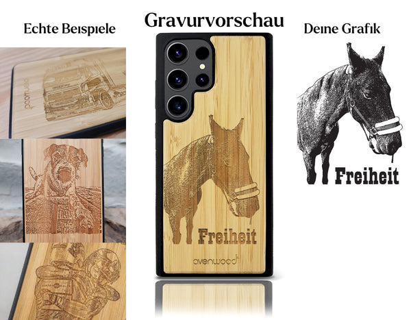 INDIVIDUELL Samsung Galaxy S23 Ultra Bambus-Kunststoff