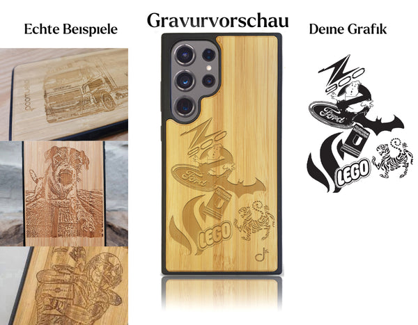 INDIVIDUELL Samsung Galaxy S24 Ultra Bambus-Kunststoff