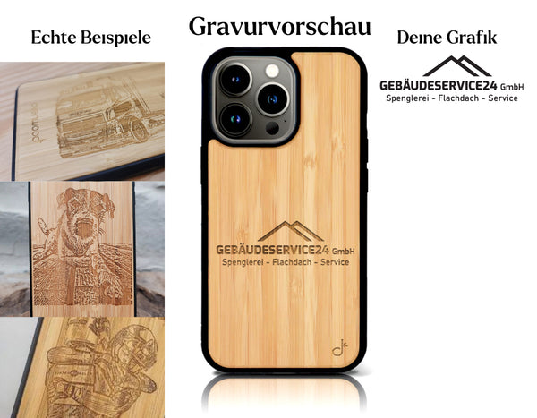 INDIVIDUELL iPhone 16 Pro Bambus-Kunststoff