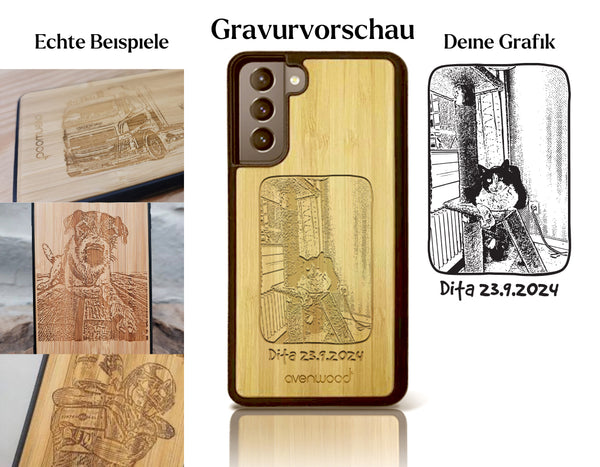 INDIVIDUELL Samsung Galaxy A52 Bambus-Kunststoff