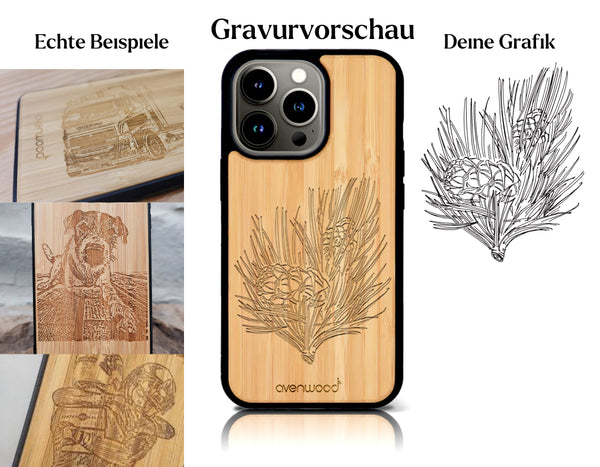 INDIVIDUELL iPhone 13 Pro Max Bambus-Kunststoff