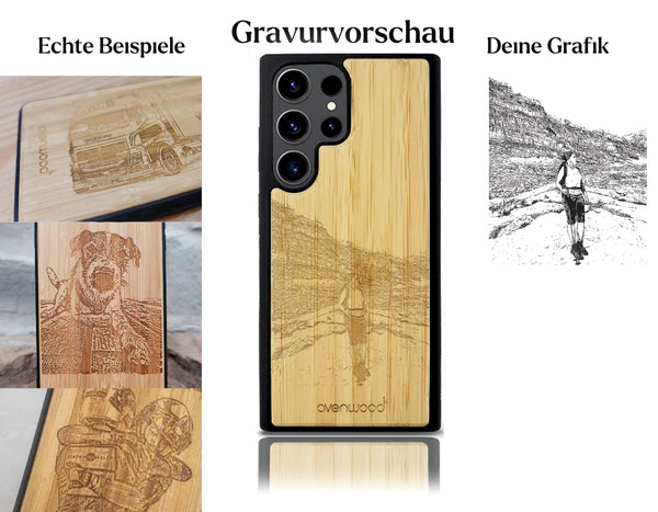 INDIVIDUELL Samsung Galaxy S23 Ultra Bambus-Kunststoff