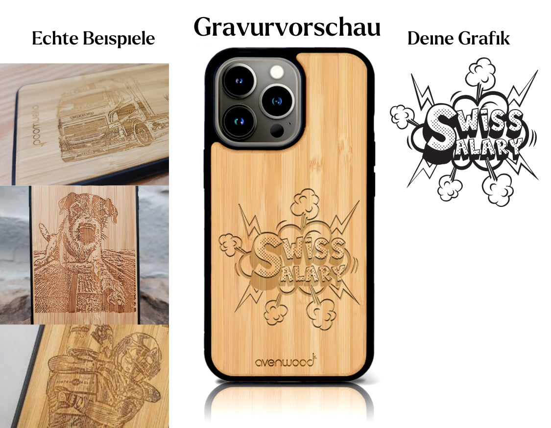 INDIVIDUELL iPhone 16 Pro Bambus-Kunststoff