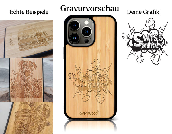 INDIVIDUELL iPhone 16 Pro Bambus-Kunststoff