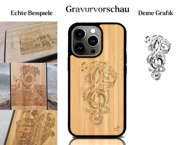 INDIVIDUELL iPhone 16 Pro Bambus-Kunststoff