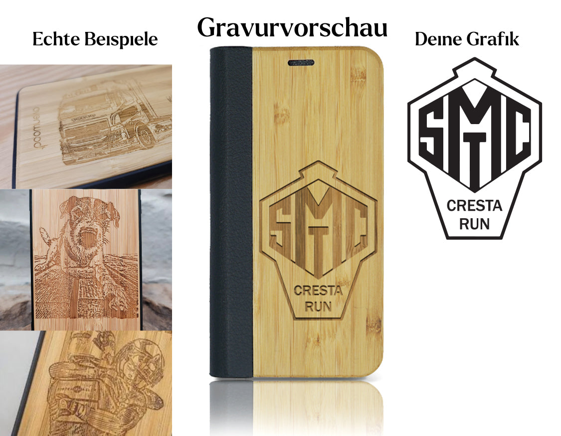 INDIVIDUELL iPhone 16 Pro Bambus-Kunststoff