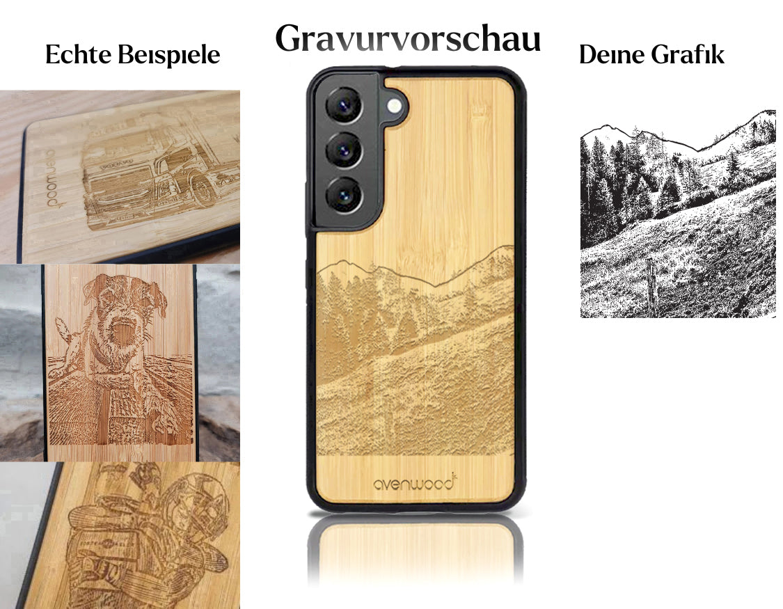 INDIVIDUELL Samsung Galaxy S22 Bambus-Kunststoff