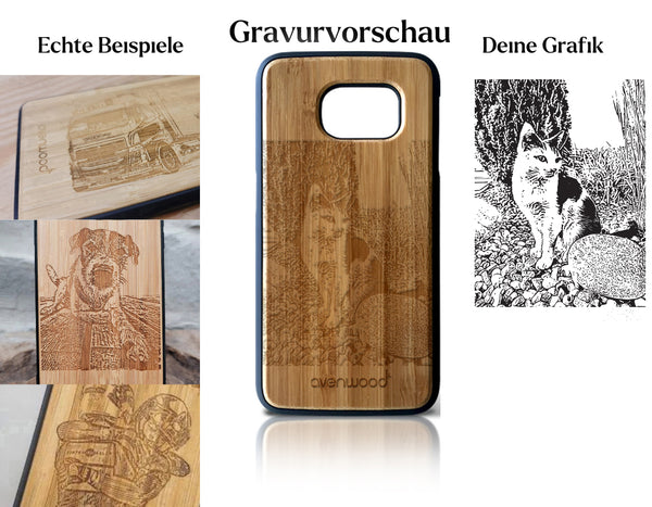INDIVIDUELL Samsung Galaxy S8 Bambus-Kunststoff