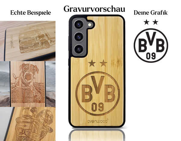 INDIVIDUELL Samsung Galaxy S23 Plus Bambus-Kunststoff