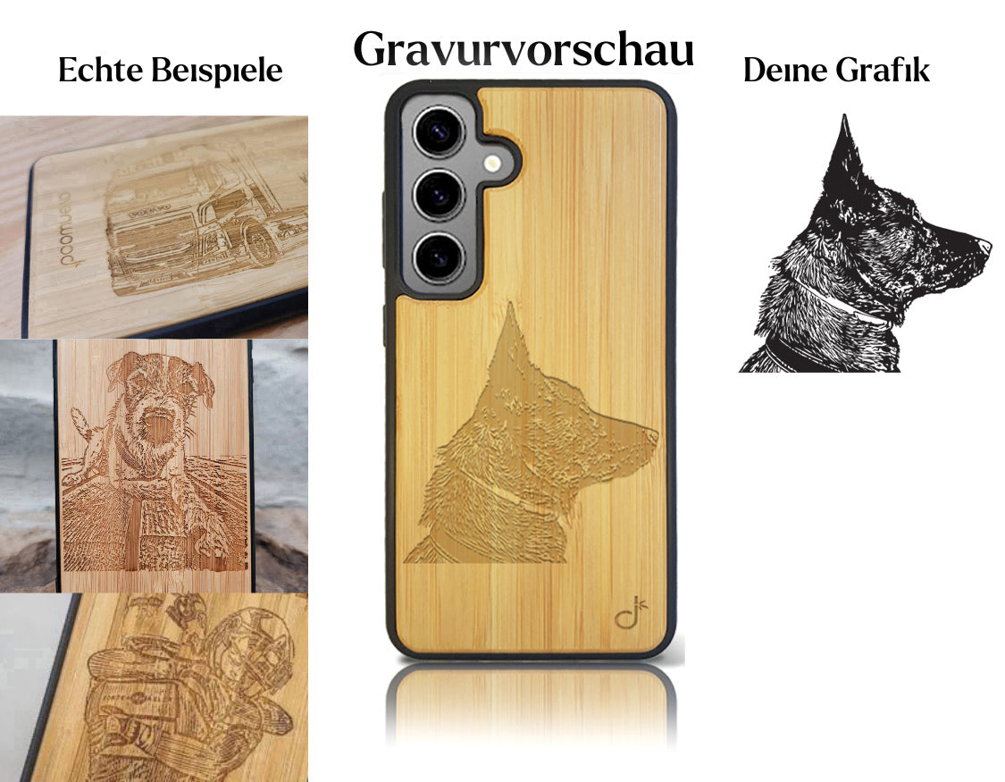 INDIVIDUELL Samsung Galaxy S24 Bambus-Kunststoff