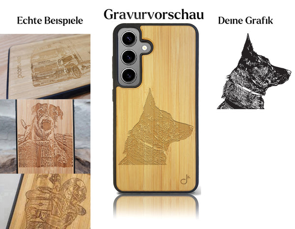 INDIVIDUELL Samsung Galaxy S24 Bambus-Kunststoff