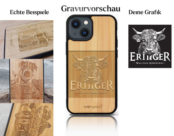 INDIVIDUELL iPhone 14 Plus Bambus-Kunststoff