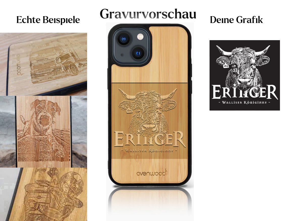 INDIVIDUELL iPhone 14 Plus Bambus-Kunststoff