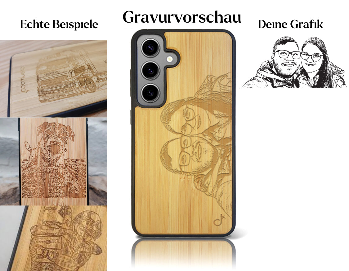 INDIVIDUELL Samsung Galaxy S24 Plus Bambus-Kunststoff