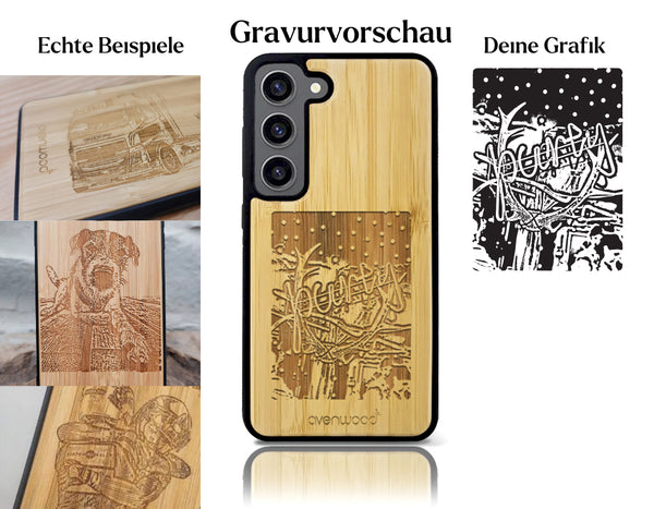 INDIVIDUELL Samsung Galaxy S23 Plus Bambus-Kunststoff