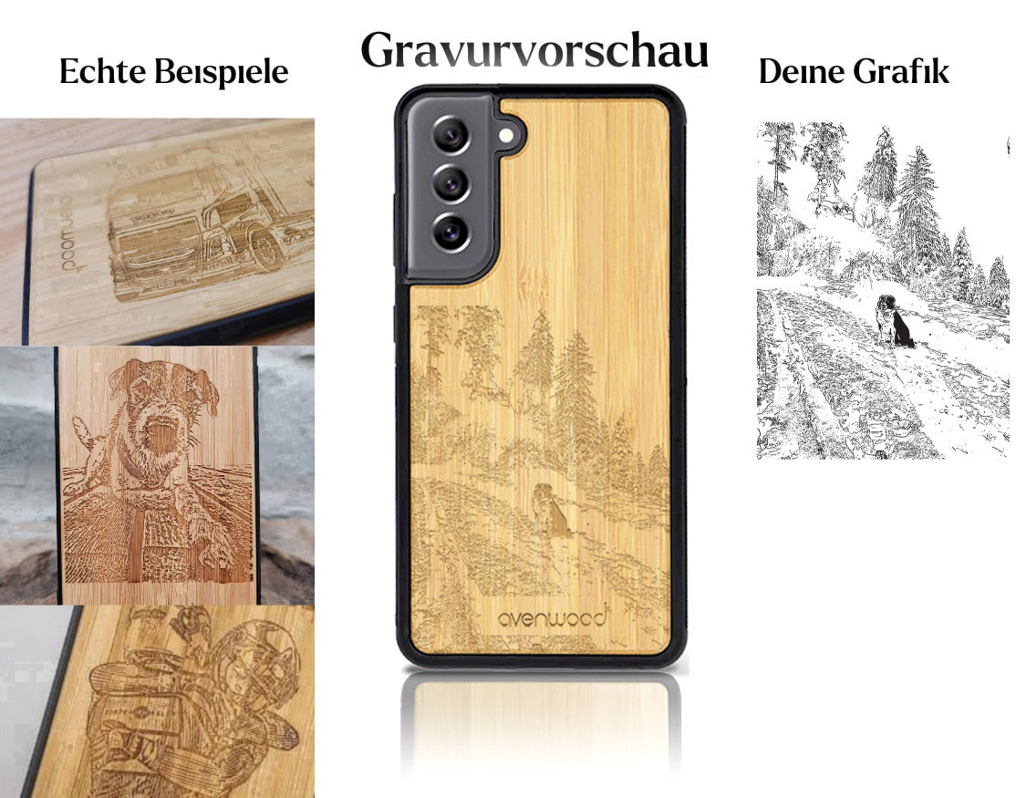 INDIVIDUELL Samsung Galaxy S21 FE 5G Bambus-Kunststoff