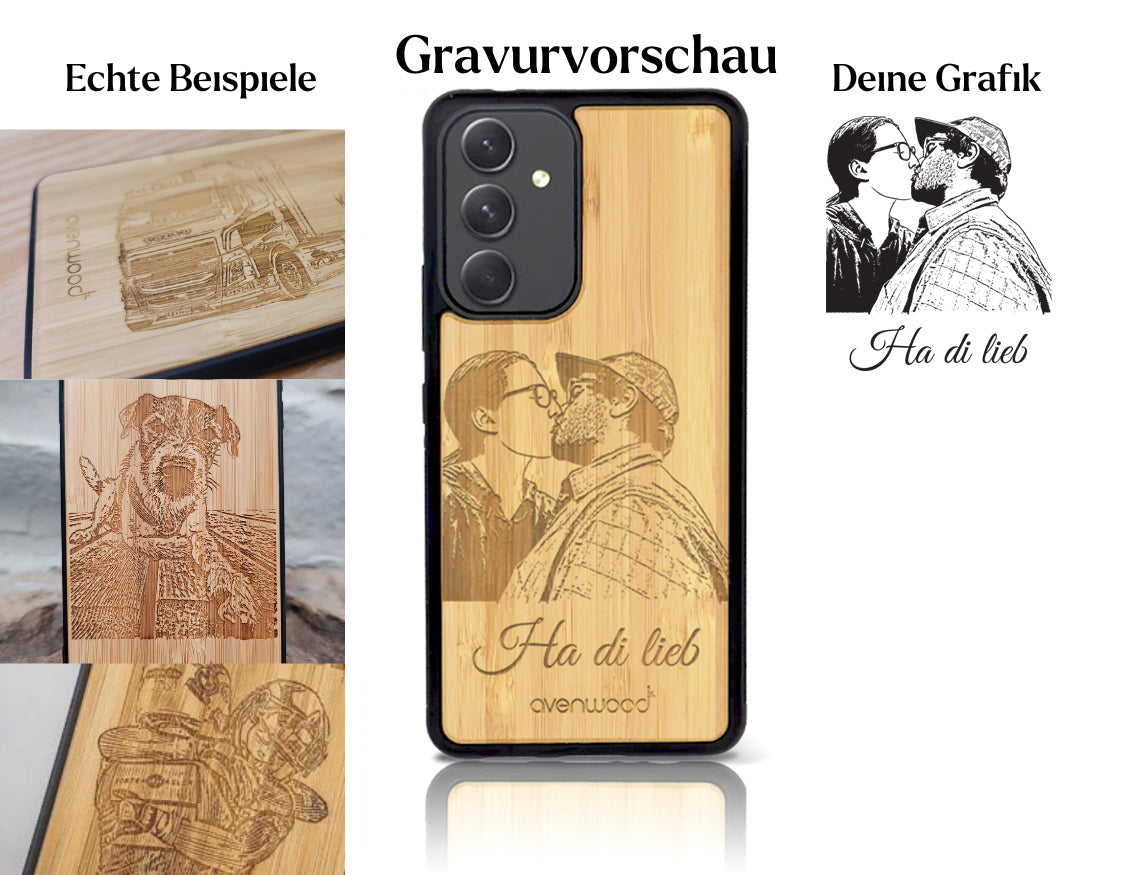 INDIVIDUELL Samsung Galaxy A55 Bambus-Kunststoff