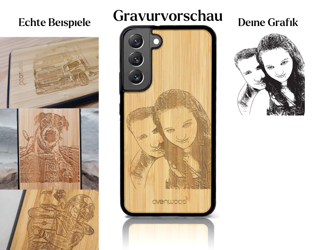 INDIVIDUELL Samsung Galaxy S22 Plus Bambus-Kunststoff
