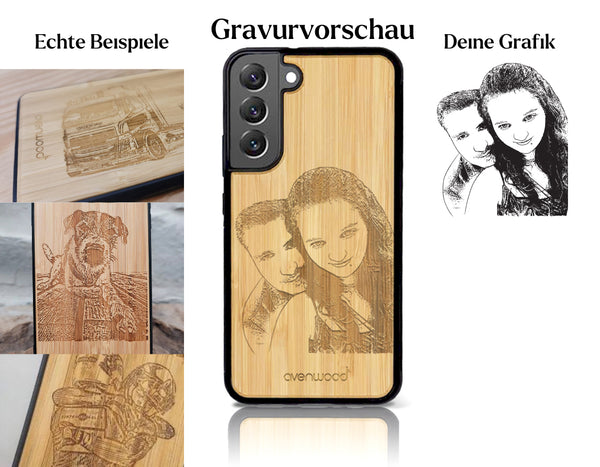 INDIVIDUELL Samsung Galaxy S22 Plus Bambus-Kunststoff