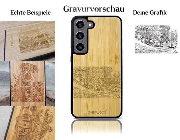 INDIVIDUELL Samsung Galaxy S23 FE Bambus-Kunststoff