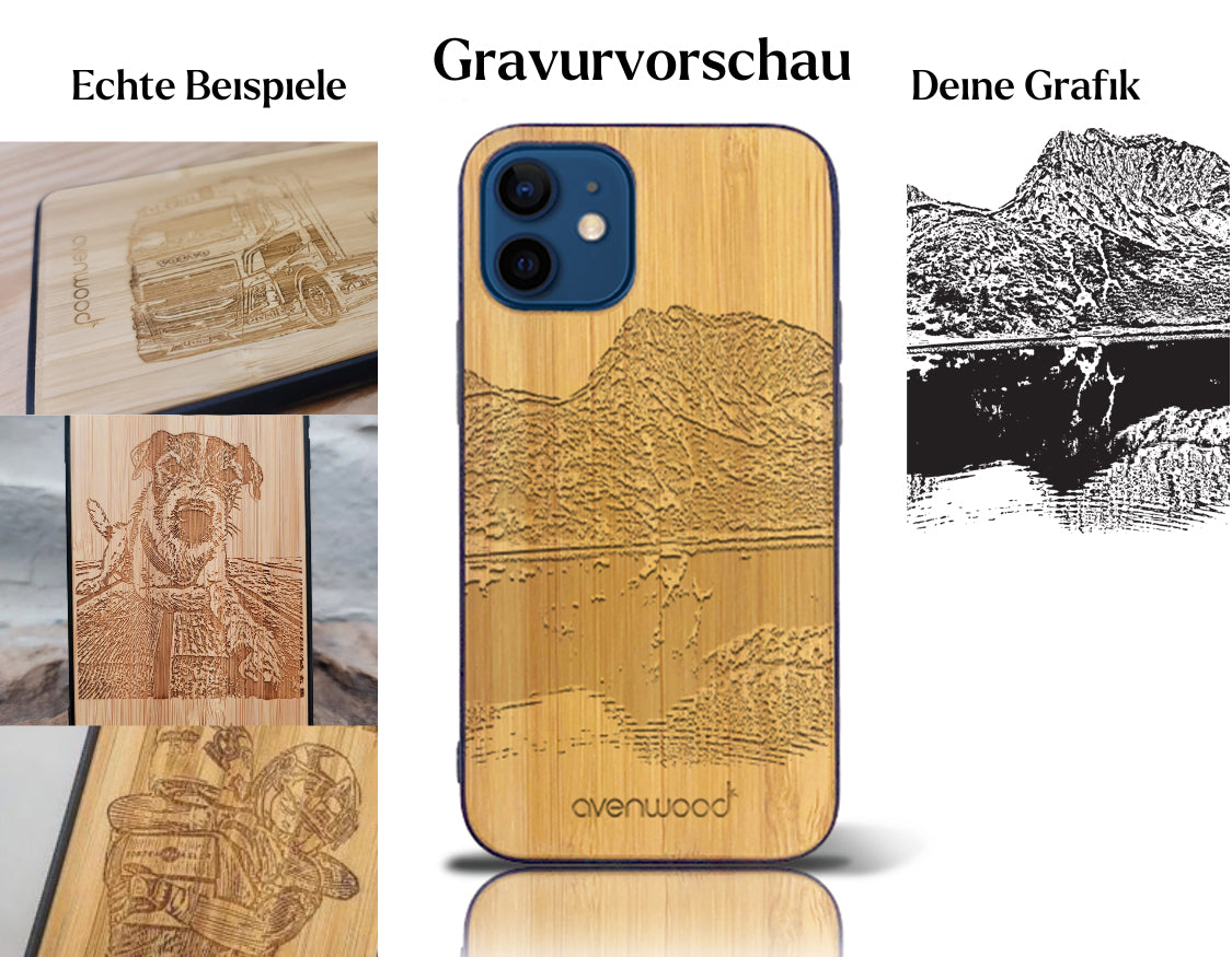 INDIVIDUELL iPhone 12 mini Bambus-Kunststoff