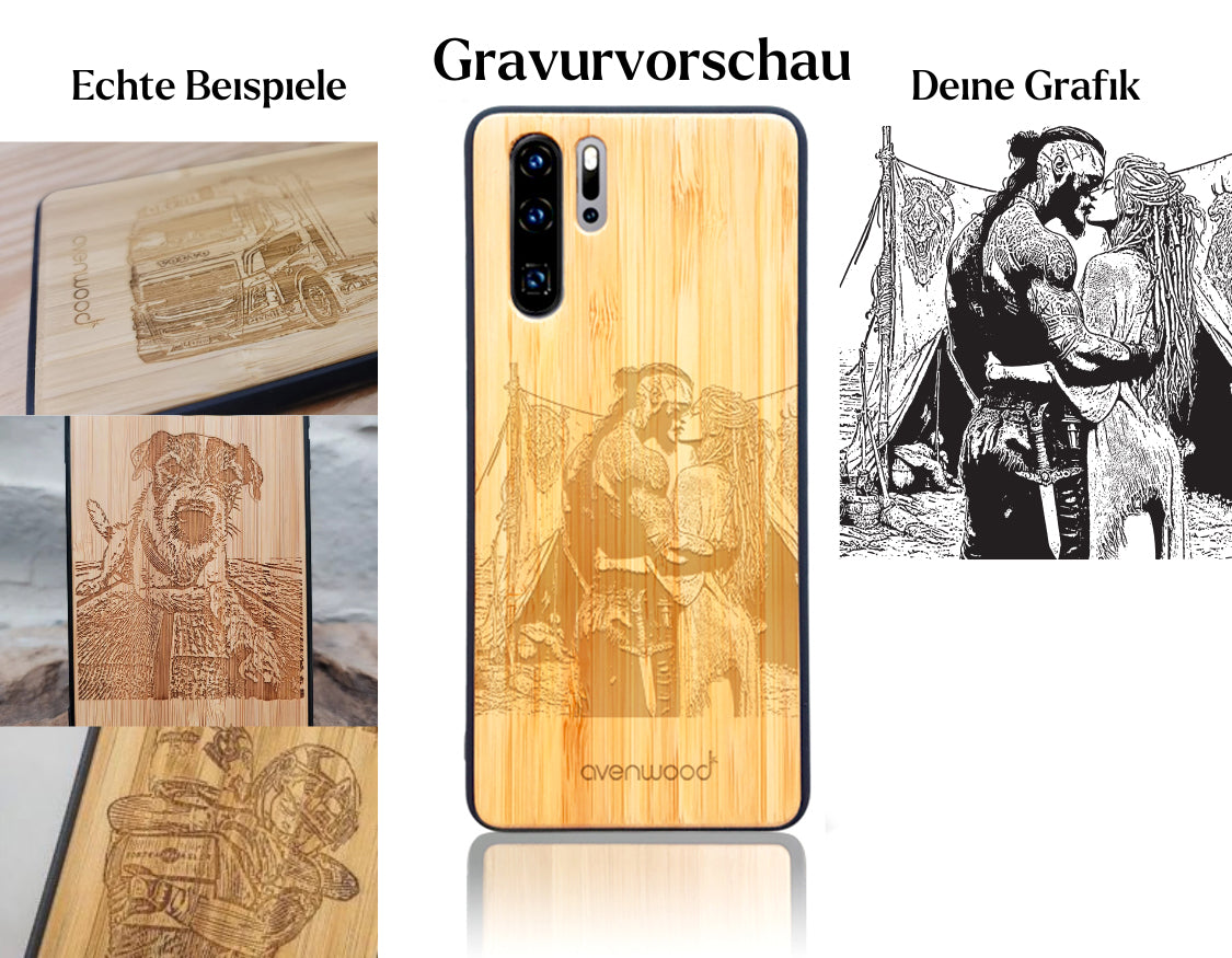 INDIVIDUELL Samsung Galaxy S24 Bambus-Kunststoff