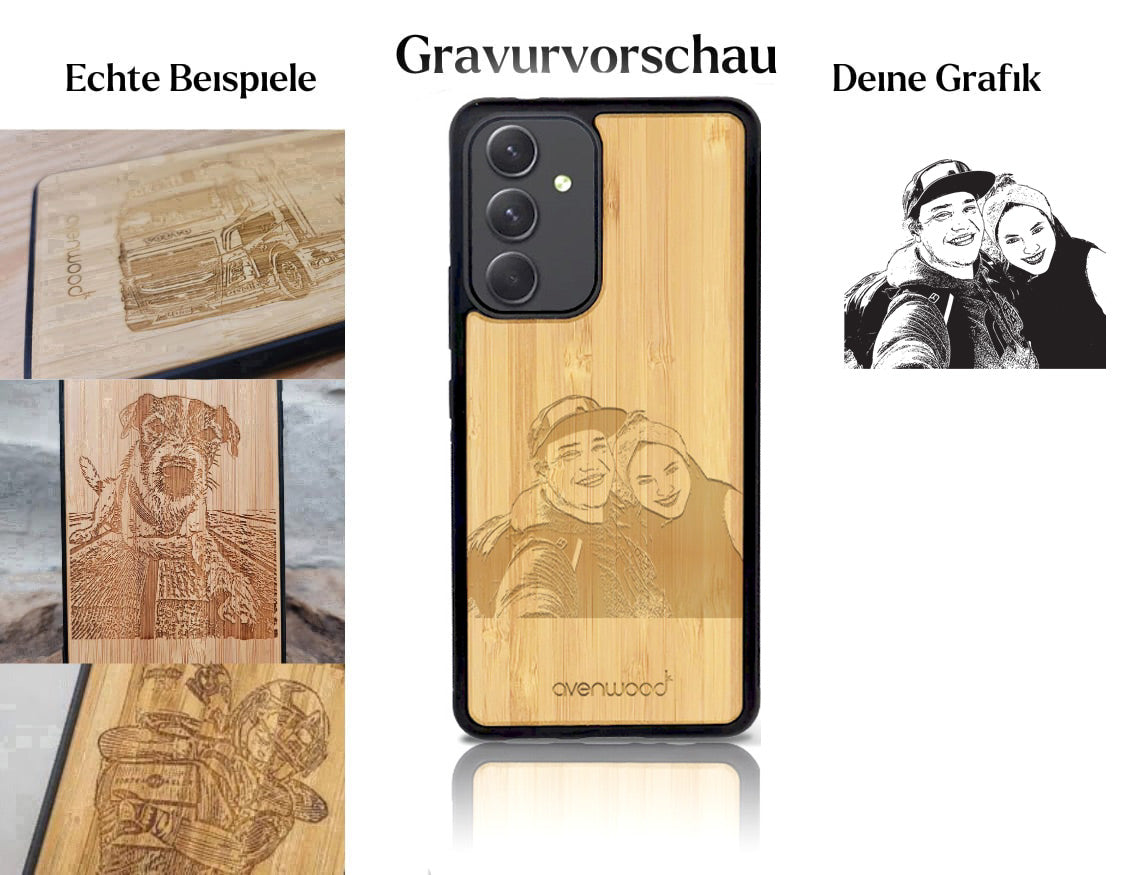INDIVIDUELL Samsung Galaxy A54 Bambus-Kunststoff