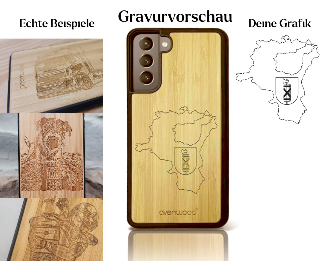 INDIVIDUELL Samsung Galaxy A52 Bambus-Kunststoff