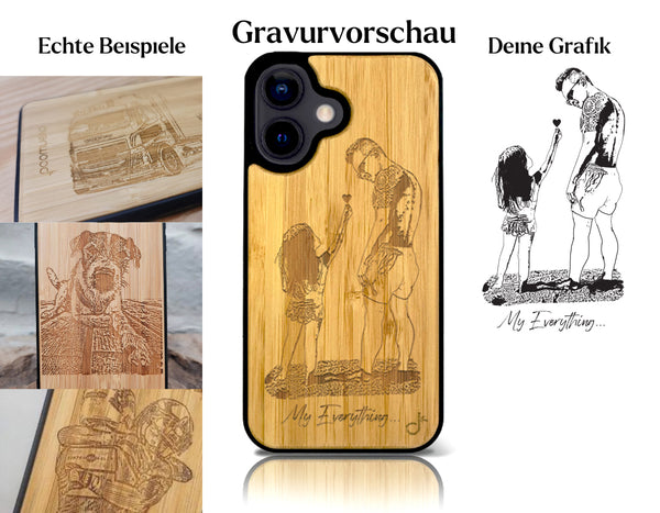 INDIVIDUELL iPhone 16 Pro Max Bambus-Kunststoff