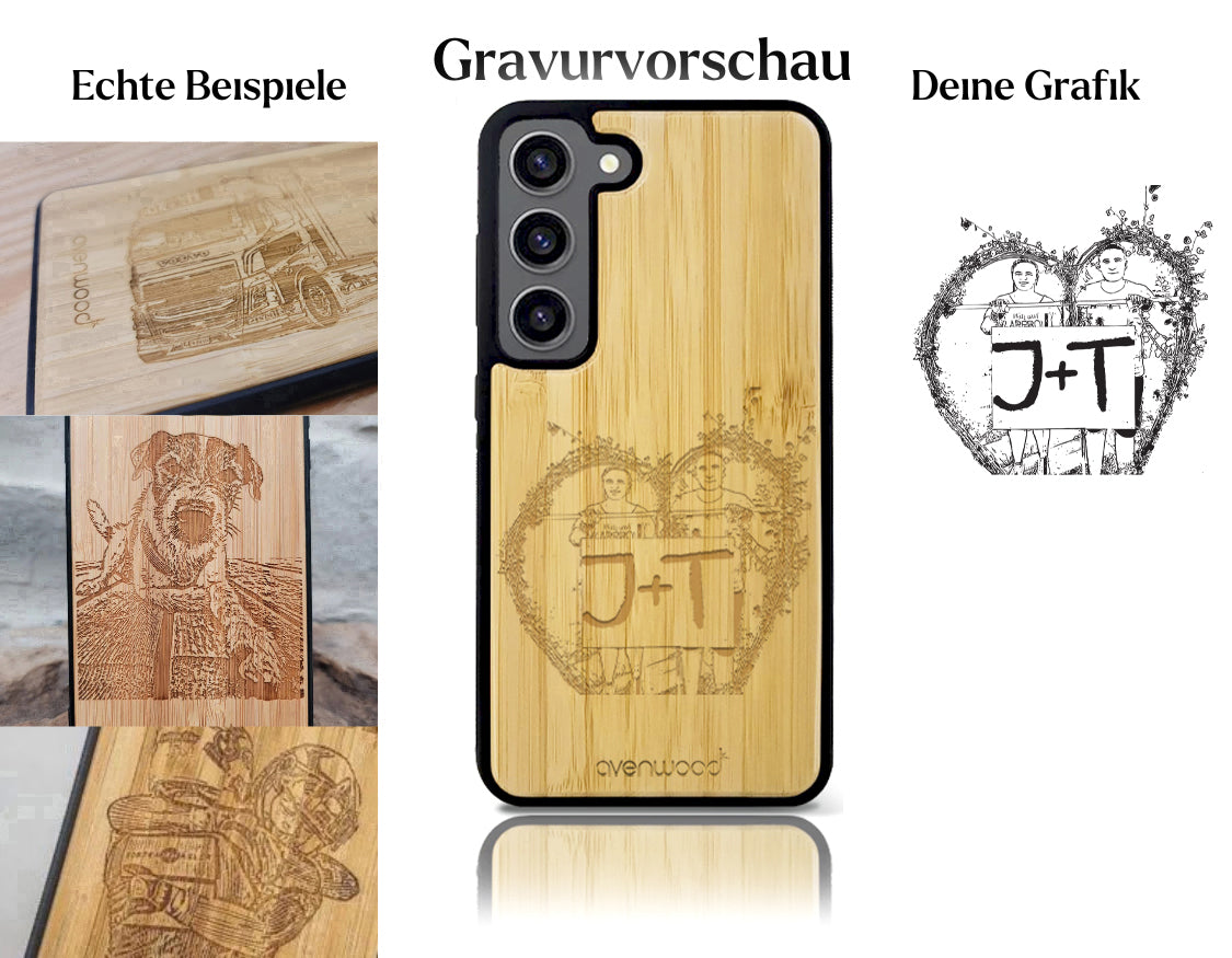 INDIVIDUELL Samsung Galaxy S23 Plus Bambus-Kunststoff