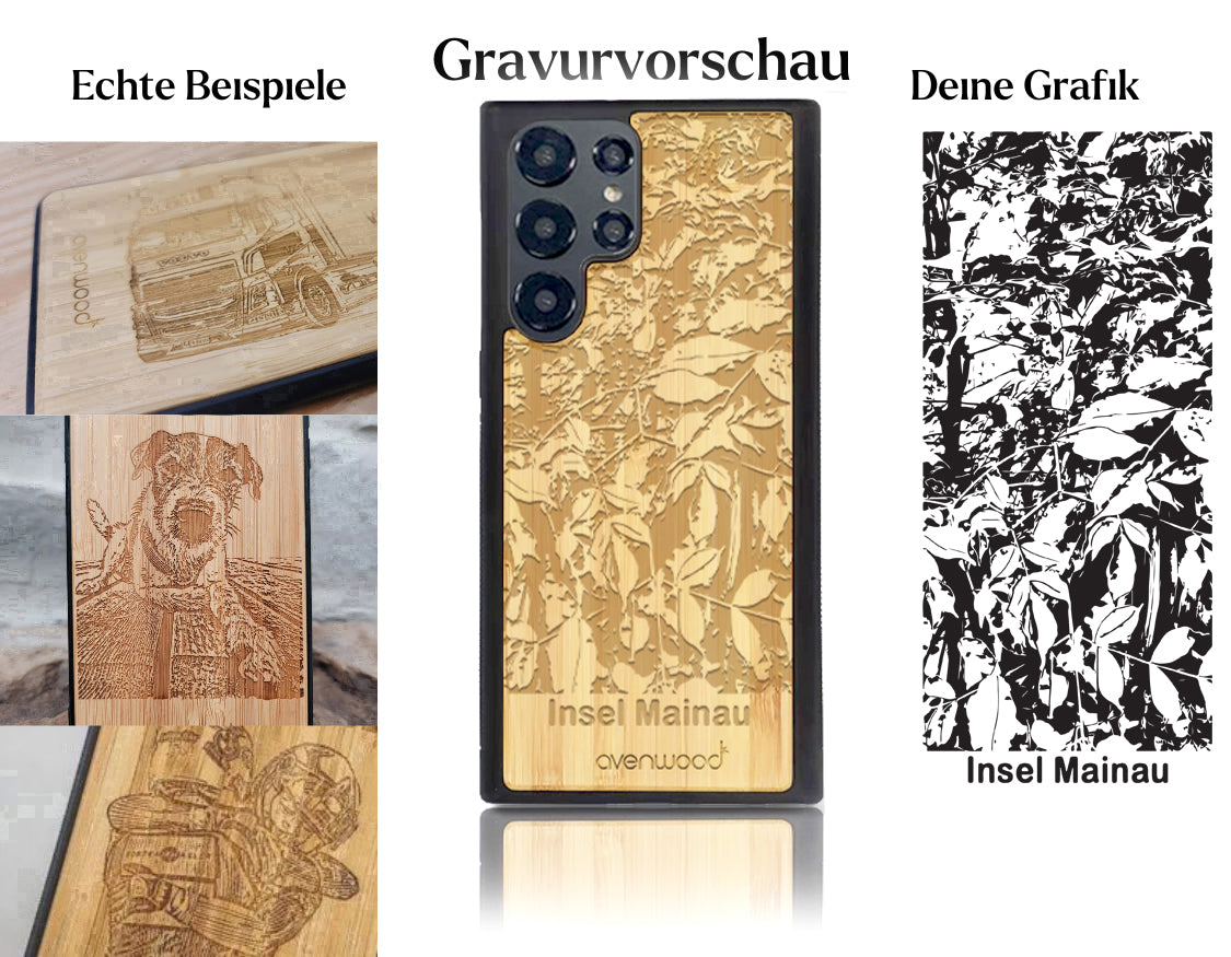 INDIVIDUELL Samsung Galaxy S22 Ultra Bambus-Kunststoff