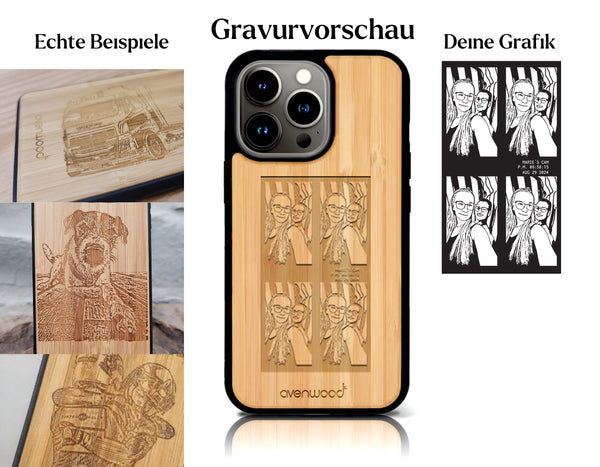 INDIVIDUELL iPhone 16 Pro Bambus-Kunststoff